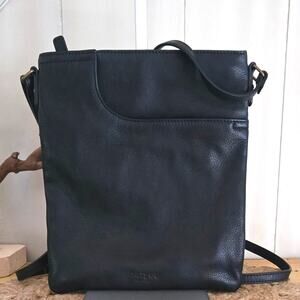 MARGOT VTG Black Leather Crossbody Ladies Shoulder Bag
